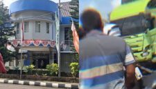 Kantor Dishub Palembang dan gambar kecelakaan beruntun dpicu razia liar oknum petugas Dishub Palembang