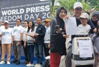SMSI Turut Meriahkan Jalan Santai Hari Kebebasan Pers Sedunia