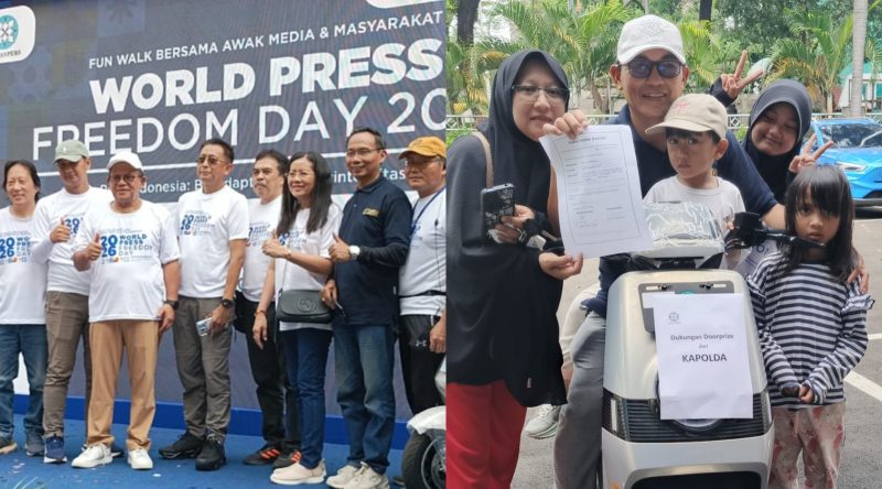 SMSI Turut Meriahkan Jalan Santai Hari Kebebasan Pers Sedunia