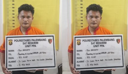 Tersangka berinisial DA [23] ditangkap tanpa perlawanan di kediamannya di kawasan Kelurahan Pulo Kerto, Kecamatan Gandus, setelah polisi melakukan penyelidikan intensif sejak laporan korban diterima.