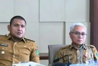 Wakil Wali Kota Prabumulih Franky Nasril mengikuti Rapat Koordinasi Pengendalian Inflasi Tahun 2026 yang berlangsung di ruang rapat Wali Kota Prabumulih, Senin 25 Mei 2026.