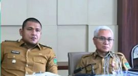 Wakil Wali Kota Prabumulih Franky Nasril mengikuti Rapat Koordinasi Pengendalian Inflasi Tahun 2026 yang berlangsung di ruang rapat Wali Kota Prabumulih, Senin 25 Mei 2026.