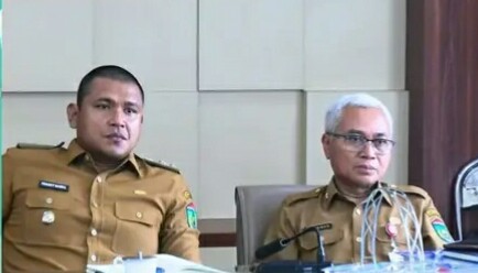 Wakil Wali Kota Prabumulih Franky Nasril mengikuti Rapat Koordinasi Pengendalian Inflasi Tahun 2026 yang berlangsung di ruang rapat Wali Kota Prabumulih, Senin 25 Mei 2026.