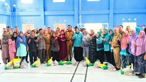 Ketua TP-PKK Prabumulih Pantau Gerakan Pangan Murah di Patih Galung