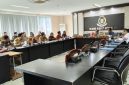 Komisi II DPRD Kota Palembang rapat bersama PT Kuala Permai, Bapenda Kota Palembang, DPMPTSP, Satpol-PP, di ruang Rapat Komisi II Palembang, Selasa 2 Juni 2026.