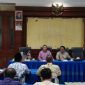 Rapat perdana pengurus PGRI Sumsel dengan menerima SK dari Ketum PB-PGRI, berlangsung di Aula SMKN 6 Palembang, Senin 1 Juni 2026