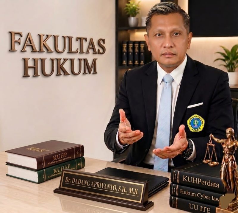 Akademisi Fakultas Hukum Universitas PGRI Palembang, Dr Dadang Apriyanto SH MH