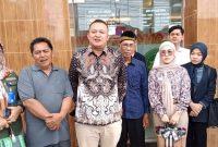 Kuasa hukum Indrawansyah dari Amanah Nusantara, Anwar Sadat SH MH didampingi Miftahul Huda SH CNsp CMSP CCdm, Deni Setia Budi SH, Mery Suryati SH CNsp, Nia Febrianita SH dan pihak pemilik lahan Indrawansyah beserta keluarga.