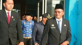 Wali Kota Prabumulih H Arlan memimpin upacara peringatan Hari Lahir Pancasila di Stadion Talang Jimar, Kota Prabumulih, Selasa 2 Juni 2026.