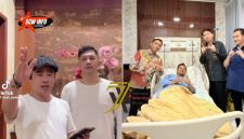 Tangkapan layar, pernyataan Direktur SCW M Sanusi AS pada akun tiktok @scw_sumsel dan foto Wakil Wali Kota Prima Salam tengah dirawat di RSPAD Gatot Subroto Jakarta.