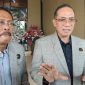 Ketua Dewan Pendidikan Kota Palembang, Dr H Ahmad Zulinto SPd MM ketika memberikan keterangan pers di Graha KM 7 Palembang, Kamis 11 Juni 2026.