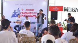 Federal Oil melanjutkan rangkaian Feders Gathering 2026 dengan menyambangi komunitas motor matic di Palembang, Sumatera Selatan, Minggu 17 Mei 2026.