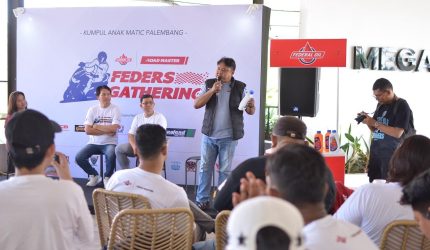 Federal Oil melanjutkan rangkaian Feders Gathering 2026 dengan menyambangi komunitas motor matic di Palembang, Sumatera Selatan, Minggu 17 Mei 2026.