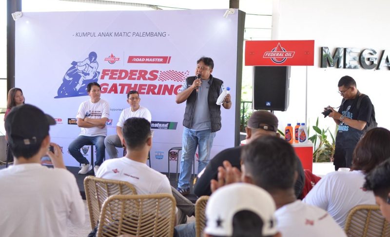 Federal Oil melanjutkan rangkaian Feders Gathering 2026 dengan menyambangi komunitas motor matic di Palembang, Sumatera Selatan, Minggu 17 Mei 2026.
