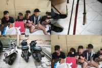 Polsek Ilir Barat I Palembang dan Tim Gabungan Samapta Polrestabes berhasil mengamankan enam orang pemuda, beserta senjata tajam dan tiga unit motor dalam aksi tawuran brutal di kawasan Lambidaro, Jumat 12 Juni 2026.