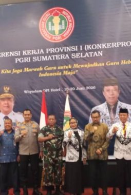 Konkerprov PGRI Sumsel I/2026 Soroti Dinamika Organisasi hingga Perlindungan Guru ‎