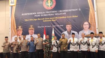 Konferensi Kerja Provinsi [Konkerprov] PGRI Sumatera Selatan I/2026 yang digelar di Ballroom Wyndham OPI Hotel, Jumat 19 Juni 2026.