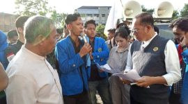 Gelombang protes mahasiswa kembali menggema di lingkungan Universitas PGRI Palembang [UPGRIP] pada Jumat 26 Juni 2026.