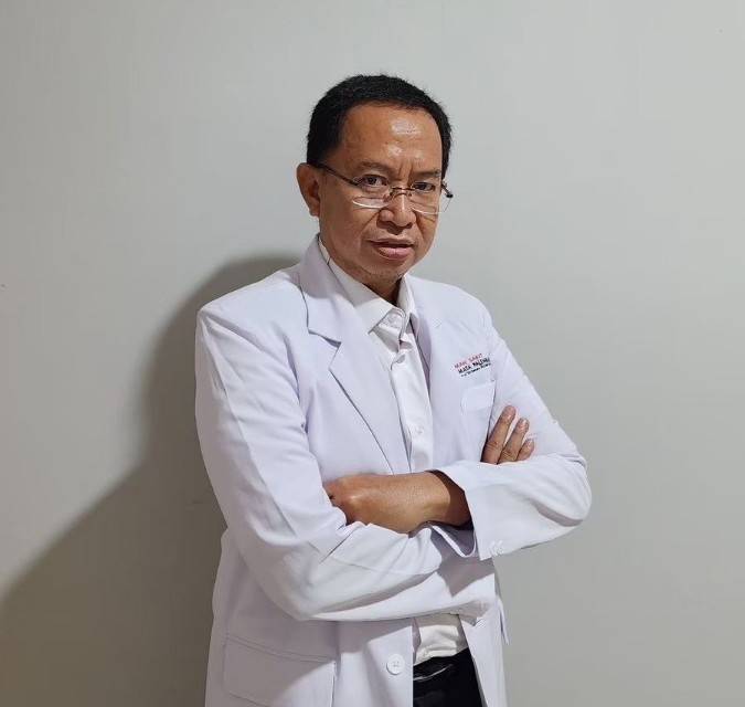 Dokter Spesialis Penyakit Dalam Rumah Sakit Umum Pusat [RSUP] Dr Mohammad Hoesin Palembang, dr Harun Hudari, SpPD KPTI FINASIM.