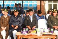 Ketua DPRD Kota Prabumulih, H Deni Victoria, menghadiri Apel Bulanan sekaligus Upacara Peringatan Hari Lahir Pancasila Tahun 2026 yang digelar Pemerintah Kota Prabumulih di Lapangan Stadion Talang Jimar, Selasa 2 Juni 2026.