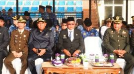 Ketua DPRD Kota Prabumulih, H Deni Victoria, menghadiri Apel Bulanan sekaligus Upacara Peringatan Hari Lahir Pancasila Tahun 2026 yang digelar Pemerintah Kota Prabumulih di Lapangan Stadion Talang Jimar, Selasa 2 Juni 2026.