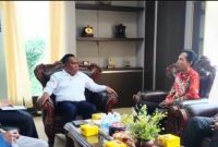 Ketua DPRD Kota Prabumulih, H Deni Victoria SH MSi, bersama Wakil Ketua I DPRD, Aryono ST, didampingi Sekretaris Dewan Desi Muharni SSI MSi, erta Tenaga Ahli Pimpinan DPRD Prabumulih, menerima audiensi rombongan Bawaslu Kota Prabumulih pada Kamis 21 Mei 2026.