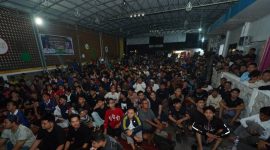 Pada laga semifinal antara Prancis melawan Spanyol yang berlangsung Rabu dini hari pukul 02.00 WIB, jumlah penonton membludak hingga mencapai sekitar 1.000 orang, jauh melebihi kapasitas Creative Hub yang hanya mampu menampung sekitar 500 penonton.