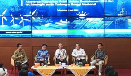Sosialisasi Kebijakan Energi Nasional [KEN] dan isu strategis cadangan energi nasional di Universitas Sriwijaya, Jumat 31 Juli 2026.