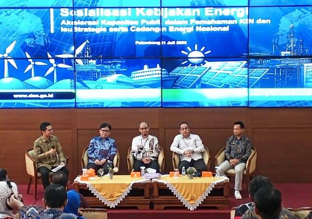Sosialisasi Kebijakan Energi Nasional [KEN] dan isu strategis cadangan energi nasional di Universitas Sriwijaya, Jumat 31 Juli 2026.