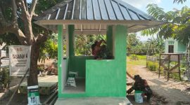 Program TMMD Ke-129 Kodim 0418/Palembang juga menghadirkan fasilitas umum yang bermanfaat bagi masyarakat melalui rehabilitasi mushola serta pembangunan Pos Keamanan Lingkungan [Pos Kamling].