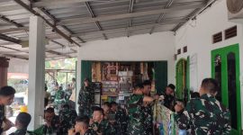 TNI Manunggal Membangun Desa [TMMD] ke-129 Tahun Anggaran 2026 di Kelurahan Talang Jambe, Kecamatan Sukarami, Palembang, Rabu 15 Juli 2026.