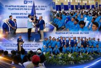 Pelantikan Relawan Anggota DPR RI Iskandar SE,  pelantikan Pengurus DPC PAN se-Kabupaten OKU Timur, dan rapat kerja daerah [Rakerda] DPD PAN OKU Timur, berlangsung di Aula Hotel Parai Tani, Rabu 5 Agustus 2026.