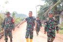 Satgas TMMD Kodim 0418/Palembang mempercepat pembangunan jalan sepanjang 750 meter di Kelurahan Talang Jambe, Kecamatan Sukarami, Kota Palembang.