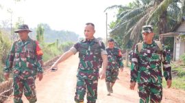 Satgas TMMD Kodim 0418/Palembang mempercepat pembangunan jalan sepanjang 750 meter di Kelurahan Talang Jambe, Kecamatan Sukarami, Kota Palembang.