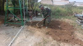 Pembangunan sumur bor di Musola Hidayatullah, RT 14 RW 07, Kelurahan Talang Betutu, Kecamatan Sukarami, memasuki tahap akhir.