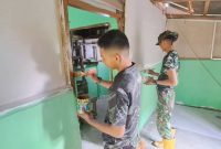 Satgas TMMD memberikan perhatian pada kondisi hunian warga melalui program rehabilitasi Rumah Tidak Layak Huni [RTLH].