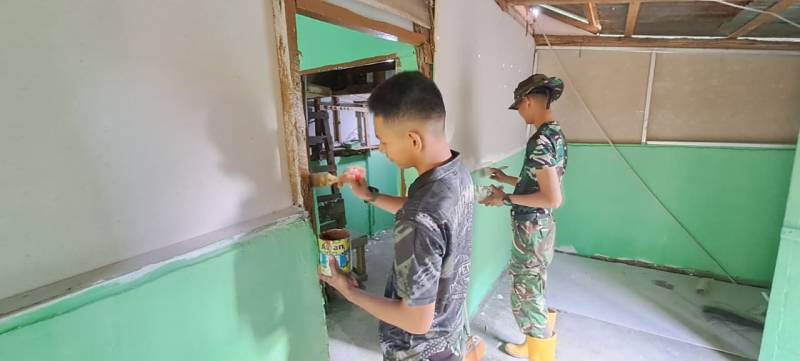 Satgas TMMD memberikan perhatian pada kondisi hunian warga melalui program rehabilitasi Rumah Tidak Layak Huni [RTLH].
