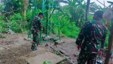 Memasuki hari ke-24 pelaksanaan TMMD, personel Satgas melakukan pemeriksaan sumur bor dan tower tandon air yang berada di Kampung Kreatif, Kelurahan Talang Betutu, Palembang.
