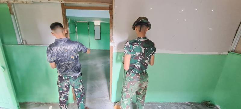 Memasuki hari ke-25, Satgas TMMD tetap fokus menyelesaikan setiap bagian pekerjaan dengan mengutamakan mutu dan ketepatan pengerjaan.