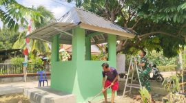 Memasuki hari ke-26 pelaksanaan TNI Manunggal Membangun Desa [TMMD] ke-129 Kodim 0418/Palembang, Satgas terus melanjutkan pekerjaan finishing pada sejumlah sasaran fisik. Salah satunya pembangunan Pos Kamling yang kini memasuki tahap penyempurnaan.
