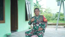 Komandan Kompi [Danki] Satgas TMMD ke-129 Kodim 0418/Palembang, Kapten Inf Pringgo Budi Santoso.