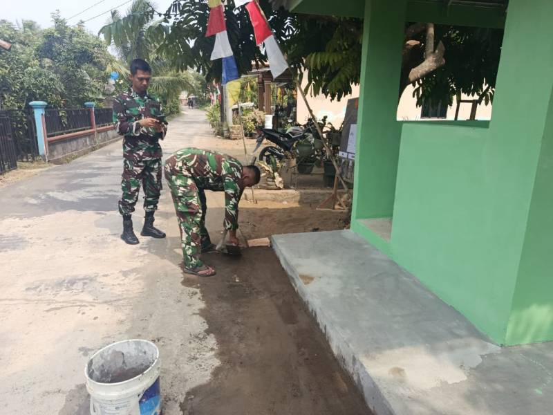 Menjelang penutupan TMMD ke-129 Kodim 0418/Palembang pada 13 Agustus 2026, Satgas terus melakukan penyempurnaan terhadap berbagai sasaran fisik yang telah dikerjakan. Salah satunya Pos Kamling yang kini memasuki tahap finishing dan penataan lingkungan.