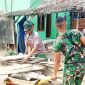 Pengerjaan rehabilitasi Rumah Tidak Layak Huni [RTLH] milik Ibu Sriyanti di Jalan Nurdin Panji, RT 08 RW 04, Kelurahan Sukamaju, Kecamatan Sako, Palembang, Senin 10 Agustus 2026.