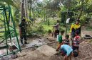 Menjelang penutupan program TNI Manunggal Membangun Desa [TMMD] ke-129 Kodim 0418/Palembang, kebahagiaan terpancar dari wajah warga dan anak-anak Kampung Kreatif Pelangi,  Kelurahan Talang Betutu, Kota Palembang.