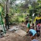 Menjelang penutupan program TNI Manunggal Membangun Desa [TMMD] ke-129 Kodim 0418/Palembang, kebahagiaan terpancar dari wajah warga dan anak-anak Kampung Kreatif Pelangi,  Kelurahan Talang Betutu, Kota Palembang.