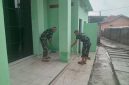 Jelang Berakhir TMMD ke-129, Satgas Kodim 0418/Palembang Finishing Musola Baitul Maghfurin