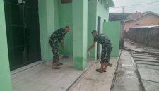 Jelang Berakhir TMMD ke-129, Satgas Kodim 0418/Palembang Finishing Musola Baitul Maghfurin