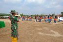 Wakil Komandan Satuan Tugas [Wadan Satgas] TMMD ke-129 Kodim 0418 Palembang, Letkol Inf Dery Septriandi ST MM MHan, menghadiri sekaligus mengecek langsung pelaksanaan gladi upacara penutupan TMMD ke-129 di lapangan sepak bola Kelurahan Talang Jambi, Kota Palembang, Rabu 12 Agustus 2026.
