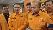 Ketua Tim Task Force DPP Partai Hanura, Rio Capella didampingi Ketua DPD Hanura Sumsel Ahmad Al Azhar. [Foto: AbV/WI]
