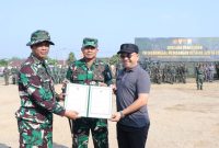 Kepala Staf Kodam [Kasdam] II Sriwijaya, Brigjen TNI Iwan Ma'ruf Zainudin SE MM, secara resmi menutup kegiatan TNI Manunggal Membangun Desa [TMMD] ke-129 Kodim 0418 Palembang, yang dipusatkan di Lapangan Sepak Bola Kelurahan Talang Jambi, Kota Palembang, Kamis 13 Agustus 2026.